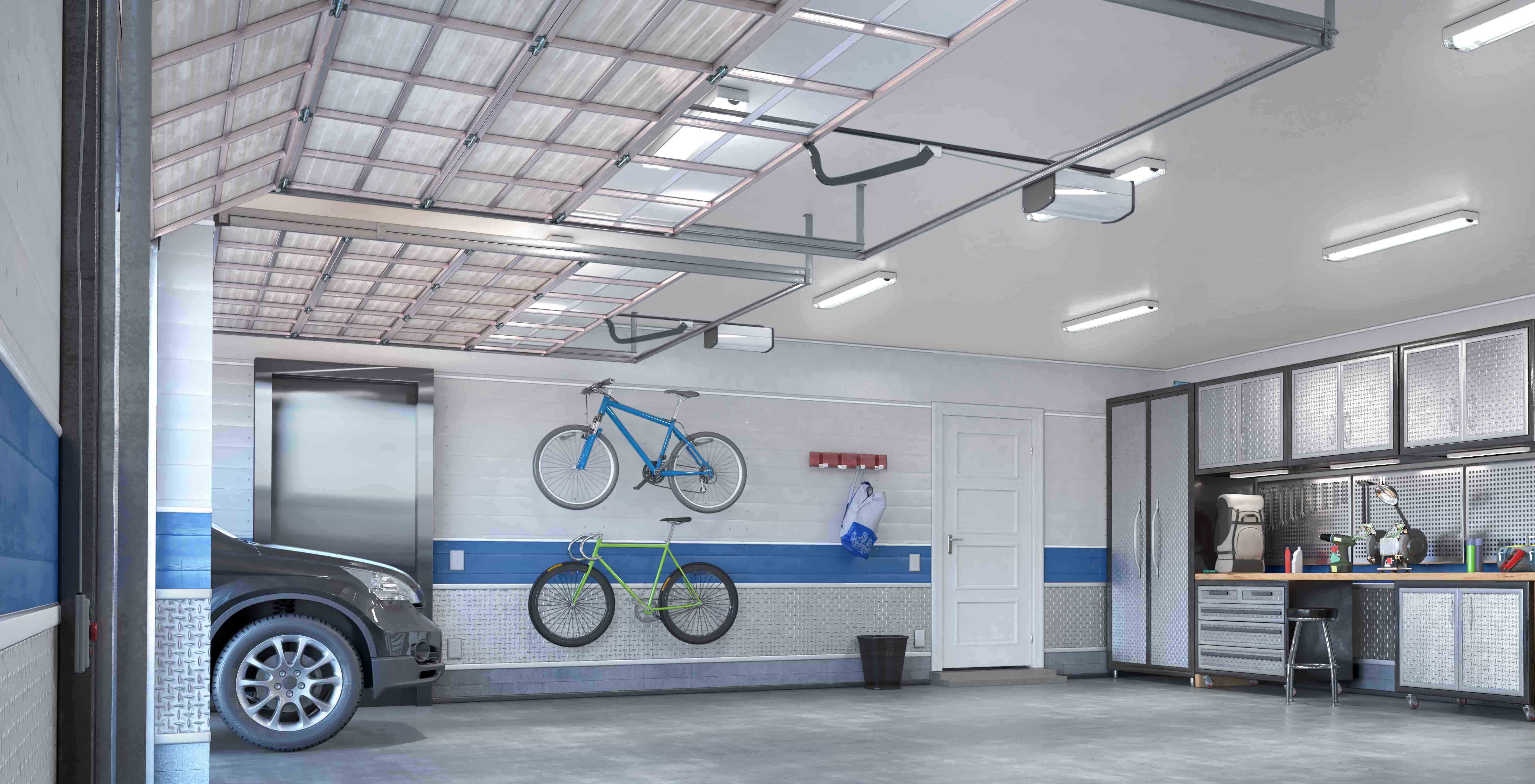 Garage Lighting Ideas Infographic: See the Best Overhead Fixtures & LED Light Warehouse-Lighting.com