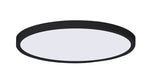 12" LED Round Edge Lit Ceiling Light, 24W, CCT Selectable, 120V, Black, Nickel or White
