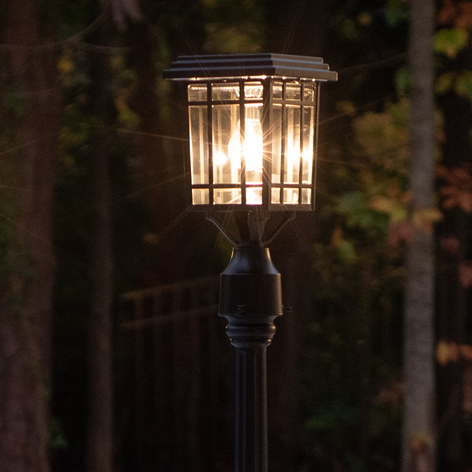 Prairie Bulb Solar Lamp w/GS Light Bulb, 50 Lumens, 3.6V, 1.3 Watts, 2700 CCT, Black or Grey Finish, Post, Flat or Wall Mount