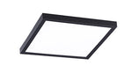 6PK 9" LED Square Edge Lit Ceiling Light, 18W, CCT Selectable, 120V, Black or White