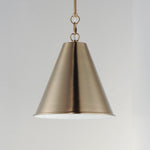 Veritas 12" 1-Light Pendant, Heritage or Satin Nickel