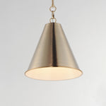 Veritas 12" 1-Light Pendant, Heritage or Satin Nickel