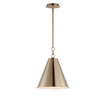 Veritas 12" 1-Light Pendant, Heritage or Satin Nickel