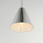 Veritas 12" 1-Light Pendant, Heritage or Satin Nickel