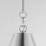 Veritas 12" 1-Light Pendant, Heritage or Satin Nickel