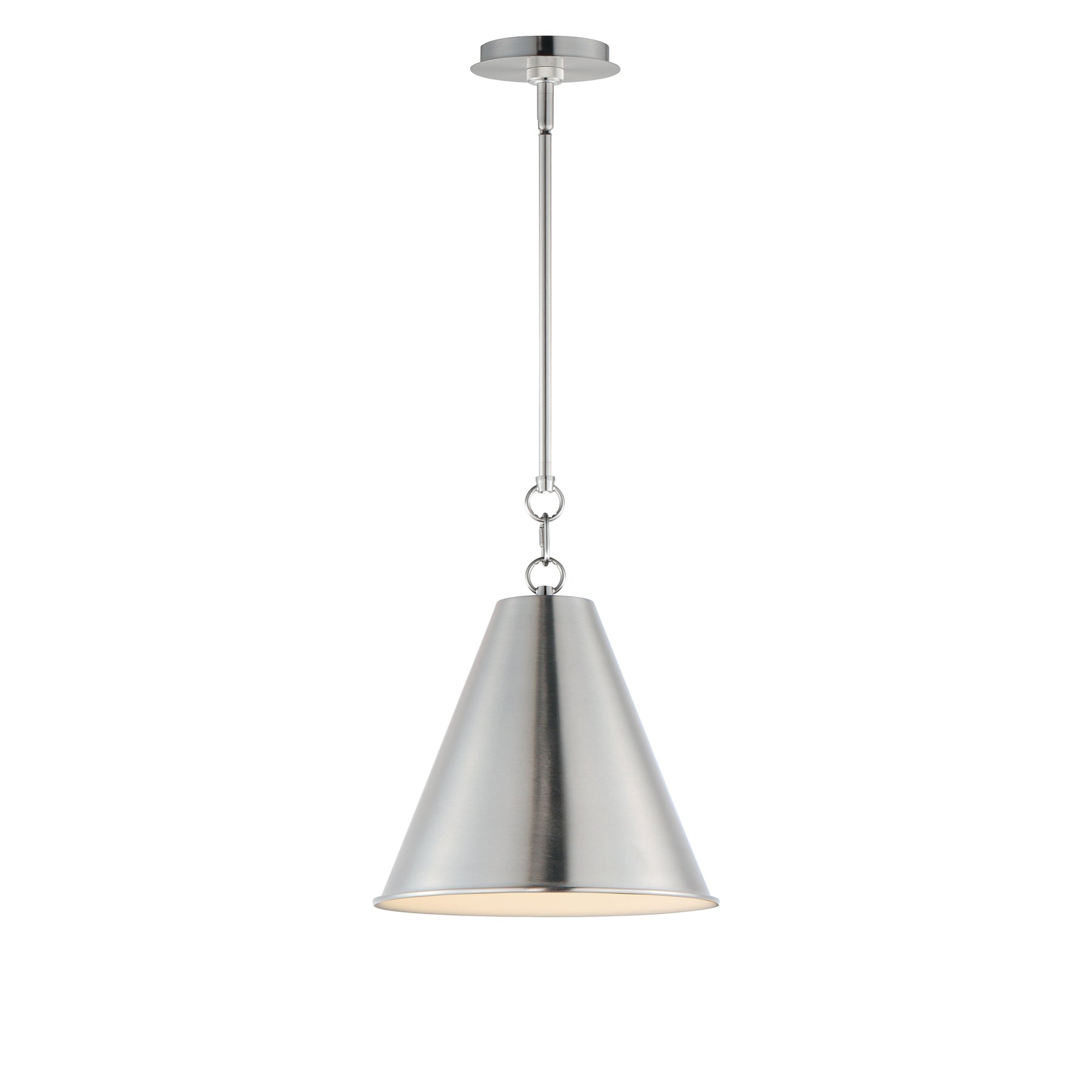 Veritas 12" 1-Light Pendant, Heritage or Satin Nickel