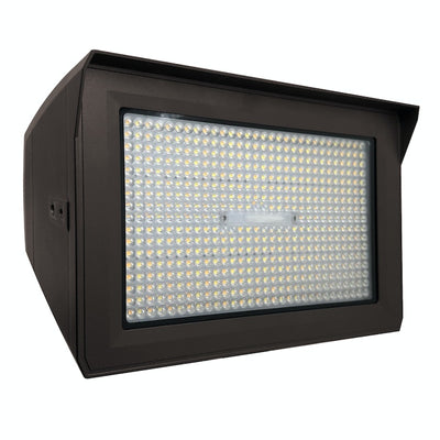 LED Flood Light, 45,000 Lumen Max, CCT and Wattage Selectable, Integrated Photocell, 120-277V