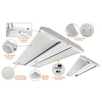 1FT LED Linear High Bay, 24750 Lumen Max, Wattage and CCT Selectable, 120-277V or 277-480V