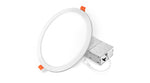 12" LED Round Wafer Recessed Mini Panel, 24W, CCT Selectable, 120V, Black or White