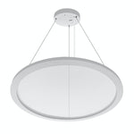 LED 23" Round Suspended Up/Down Light, 2500 Lumens, CCT Selectable, 50W, 100-277V, White or Black Finish
