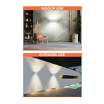 10" LED Up/Down Sqaure Wall Sconce, 2400 Lumens, 24W, CCT Selectable, 120-277V, White or Black Finish