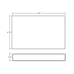 10" LED Up/Down Sqaure Wall Sconce, 2400 Lumens, 24W, CCT Selectable, 120-277V, White or Black Finish