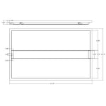 2X4 LED Troffer, 5,500 Lumen Max, Wattage and CCT Selectable, 120-277V, Sensor Ready