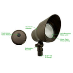 LED RGB Bullet Flood Light, Flood Style, 300 Lumens, 5W, 12-24V, Bronze or Black Finish