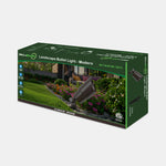 Modern bronze-finished aluminum landscape bullet light in sleek cylindrical design for outdoor lighting use