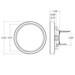 5" Round Ceiling Light, Dimmable, 1000 Lumen Max, Wattage and CCT Selectable, 120-277V