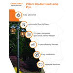 Polaris Double Head Lamp Post