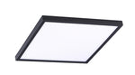 12" LED Square Edge Lit Ceiling Light, 24W, CCT Selectable, 120V, Black or White