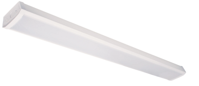 4FT LED ECONOMY WRAP-AROUND FIXTURE, 5200 Lumen Max, Wattage and CCT Selectable, 120-277V