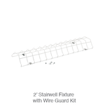 2 Foot LED Stairwell Light, 3150 Lumens, 15W/20W/25W Selectable, 120-277V, CCT Selectable 3500K/4000K/5000K