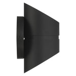 Black cylindrical light on a white background