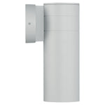 Satin outdoor wall light fixture on a white background