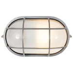 1 Light Outdoor Bulkhead, 60W, 120V, Satin Finish, Nauticus Dual Mount Collection