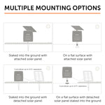 Dual Color Solar Flood Light, 2700K and 6000K