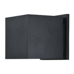 Black Bi-Directional Outdoor LED Wall Mount on a white background