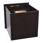 Bronze Bi-Directional Outdoor LED Wall Mount on a white background
