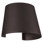 Bronze wall mount light on a white background