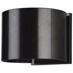 Bronze wall-mounted light fixture on a white background