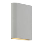 Satin LED Wall Sconce light fixture with gold interior on a white background