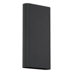 Black LED Wall Sconce on a white background
