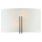 2 Light LED Wall Sconce, 1600 Lumens, 20W, 3000K, 120V, Matte Black Finish, Prong Collection