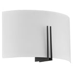 2 Light LED Wall Sconce, 1600 Lumens, 20W, 3000K, 120V, Matte Black Finish, Prong Collection