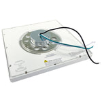 Square LED Flush Mount with wiring on a white background