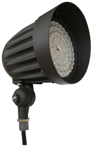 LED Bullet Flood Light, 3200 Lumen Max, Wattage and CCT Selectable, 25° and 45° Optic, Integrated Photocell, Knuckle Mount, 120-277V, Bronze LED Bullet Flood Light, 3200 Lumen Max, Wattage and CCT Selectable, 25° and 45° Optic, Integrated Photocell, Knuckle Mount, 120-277V, Bronze