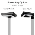 Contemporary Square Solar Post Light