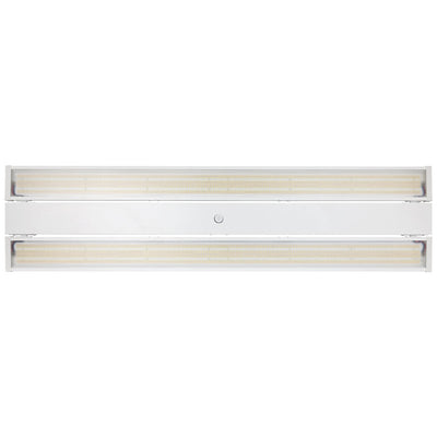 Foldable 4 Foot Linear High Bay, 59,400 Lumens, 360W/400W/440W Selectable, 5000K, 0-10V Dimmable, 120-277V, White Finish