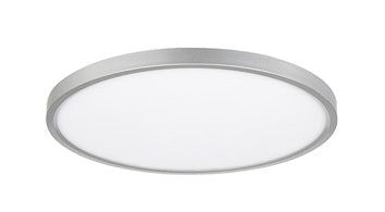 12" LED Round Edge Lit Ceiling Light, 24W, CCT Selectable, 120V, Black, Nickel or White