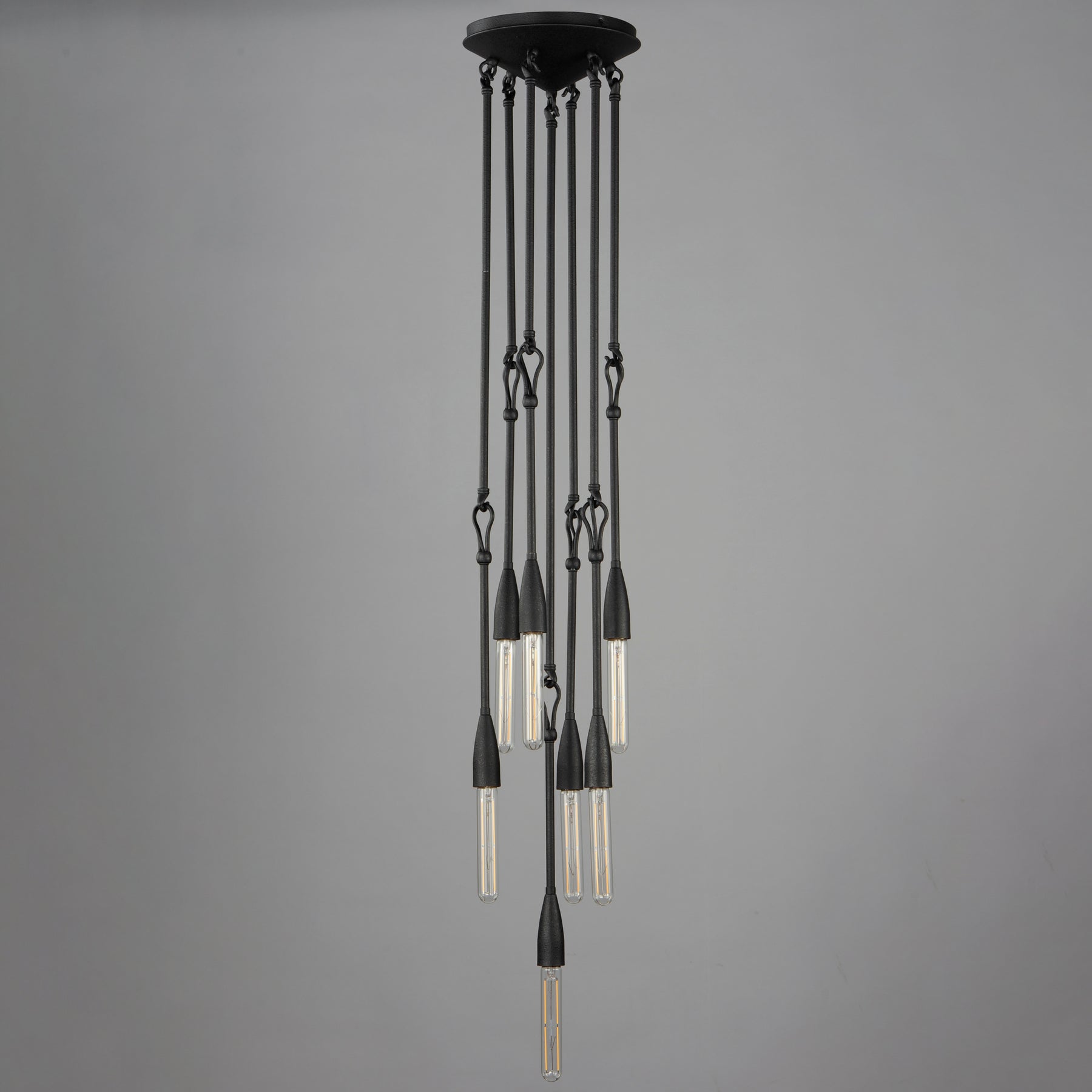 Pioneer 7-Light Pendant, Anthracite