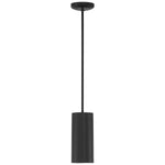 10.5" LED Cylinder Pendant Light, 800 Lumens, 10W, 3000K, 120V, Matte Black, Pilson Collection