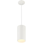 LED Pendant Light, Matte White Finish, 60W, 120V, Pilson XL Collection
