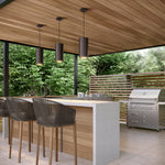 Millennium Lighting 1 Light Outdoor Hanging Pendant, Searcy Collection, Powdered Coat Black Finish