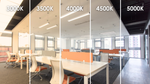 6 FT LED Linear Fixture, 6600 Lumens, 60W, CCT Selectable, 120-277V, Black or White Finish