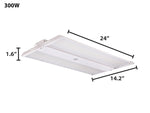 2FT LED Compact Linear High Bay Fixture, 42,000 Lumen Max, Wattage and CCT Selectable, 120-277V, TAA Compliant