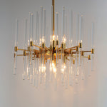 24" Divine 8-Light Pendant, 480W, 120V, Polished Nickel or Heritage Finish