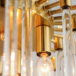 24" Divine 8-Light Pendant, 480W, 120V, Polished Nickel or Heritage Finish