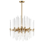 24" Divine 8-Light Pendant, 480W, 120V, Polished Nickel or Heritage Finish